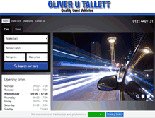 Tablet Screenshot of olivertallett.co.uk